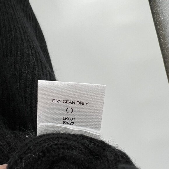 Quince Black Baby Alpaca-Merino Wool Quarter Zip Pullover Sweater sz S NWT - Picture 5 of 6